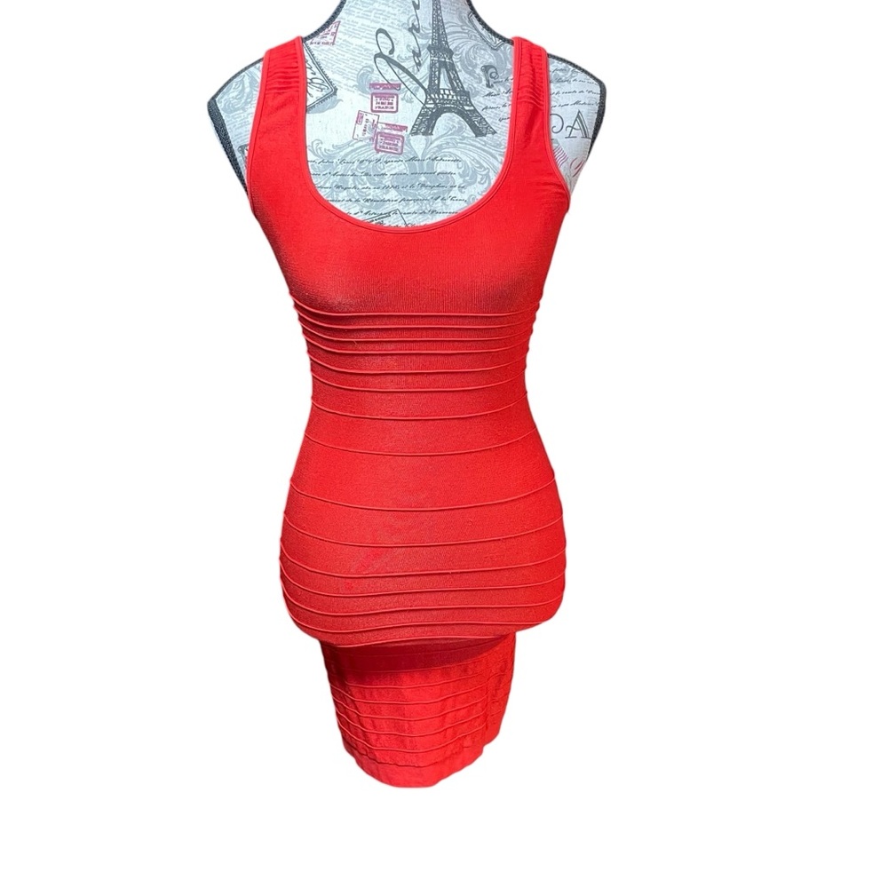 Bebe Fiery Red Dress